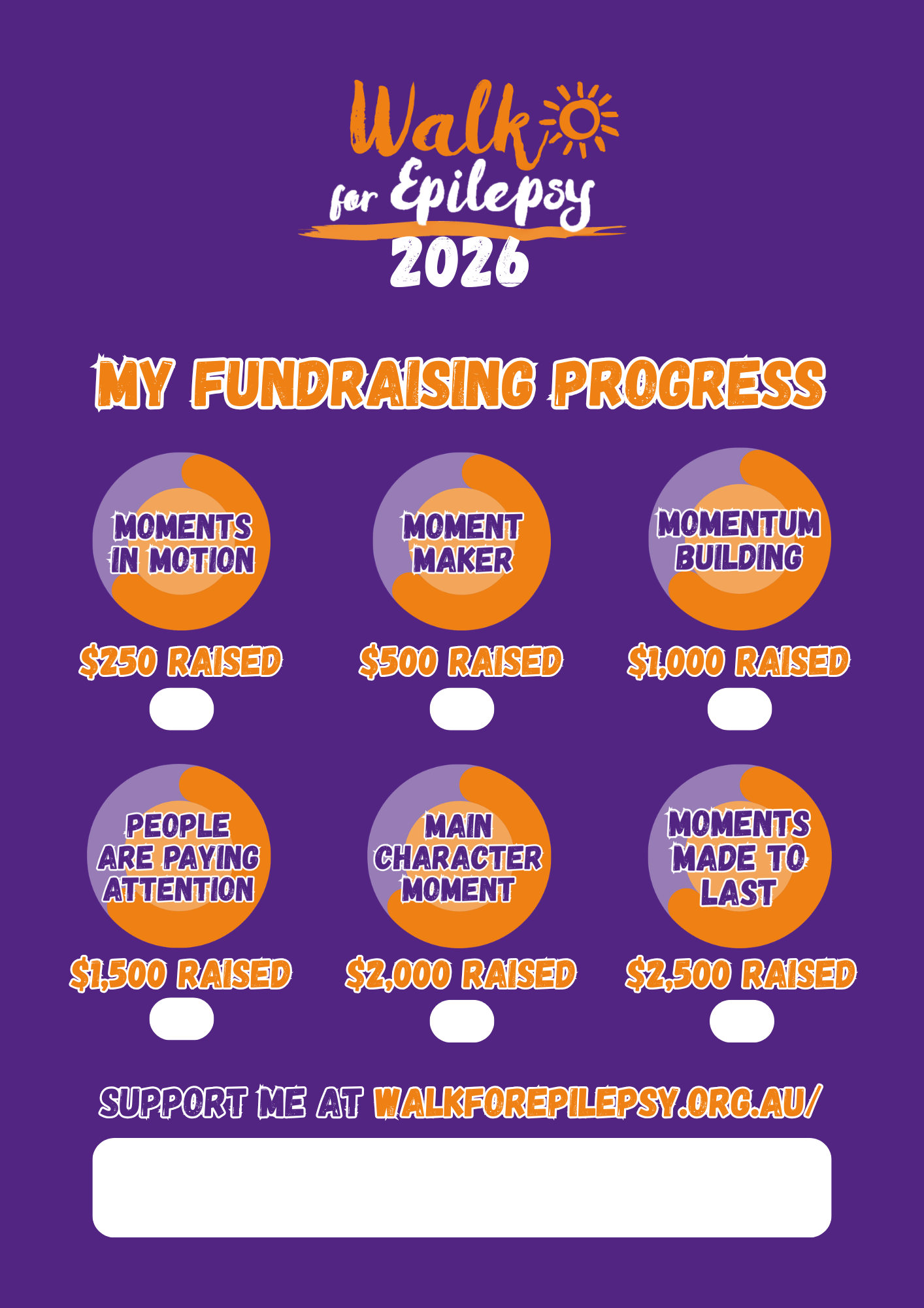 W4E26 Fundraising Progress (Individual) Poster
