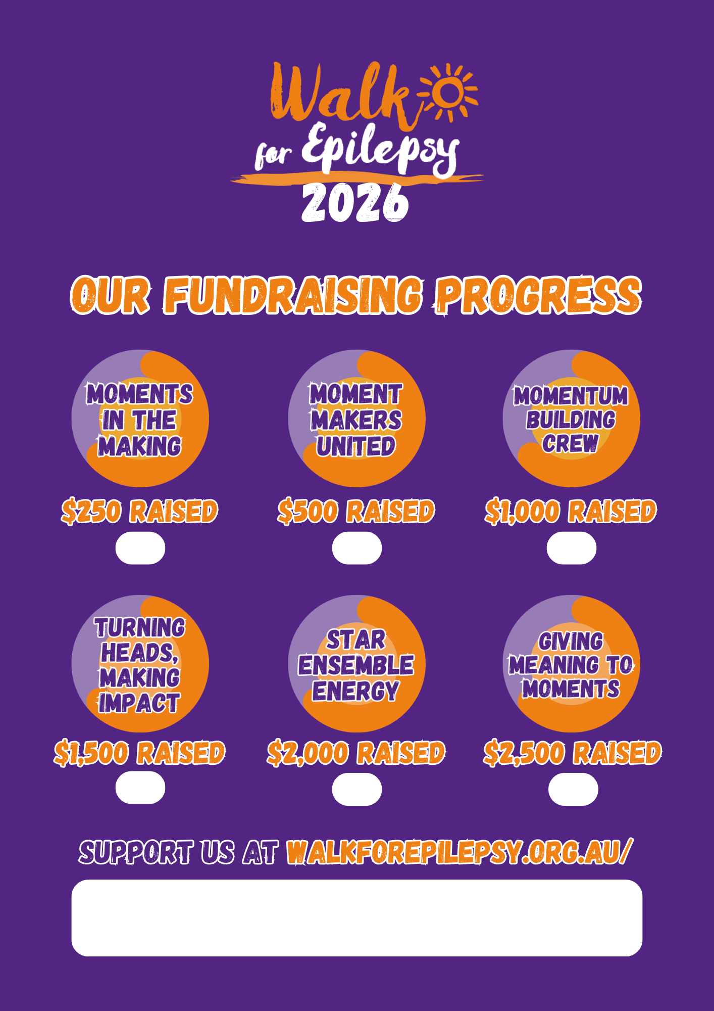 W4E26 Fundraising Progress (Teams) Poster