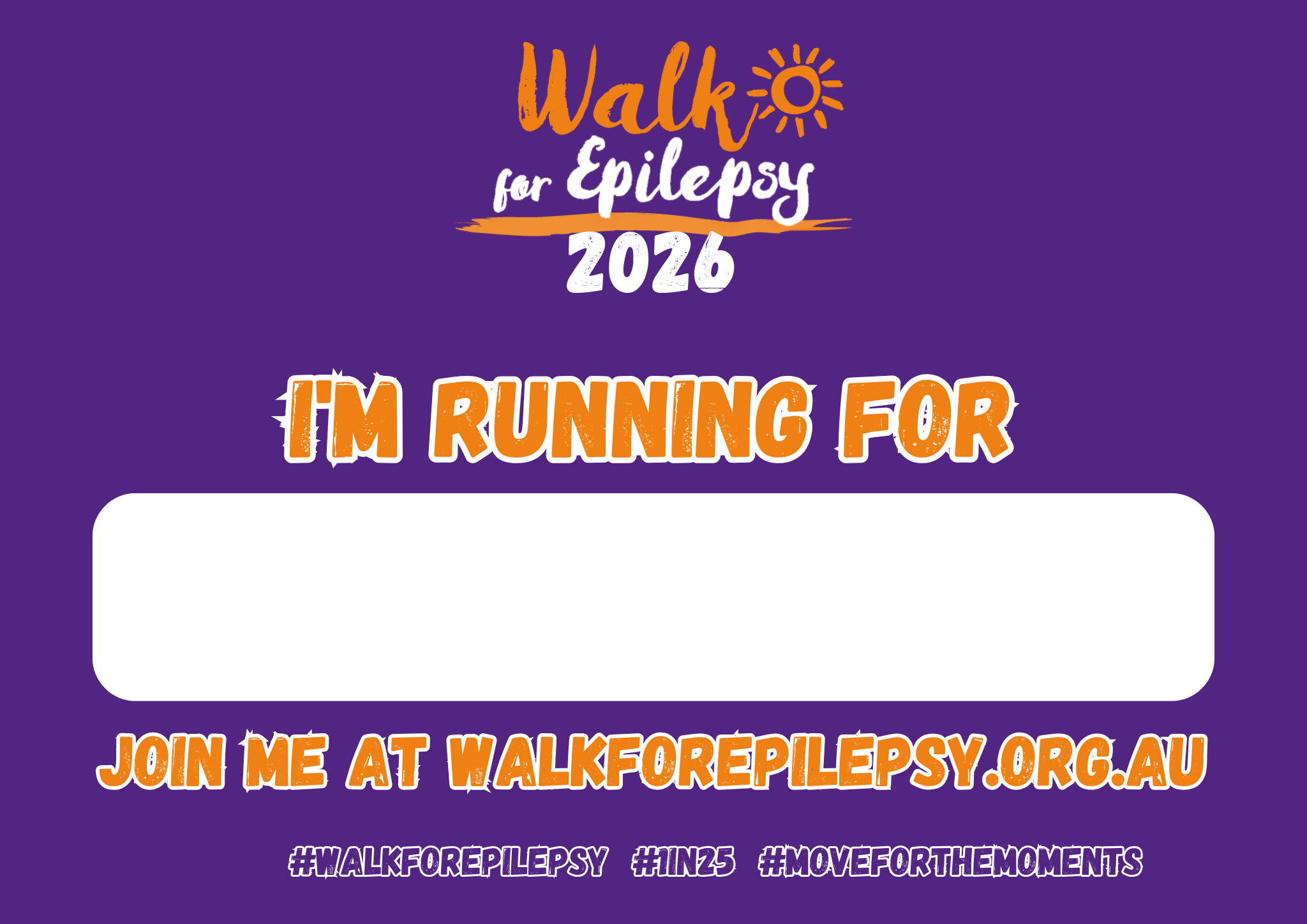 W4E26 I'm Running Bib