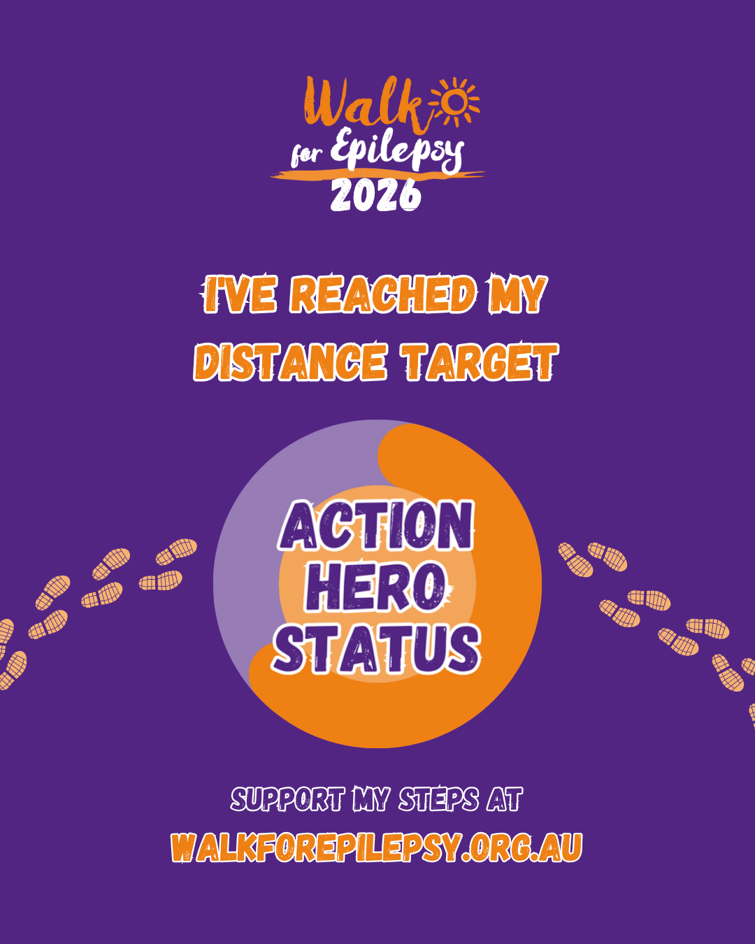 W4E26 Distance Target Reached Social Tile